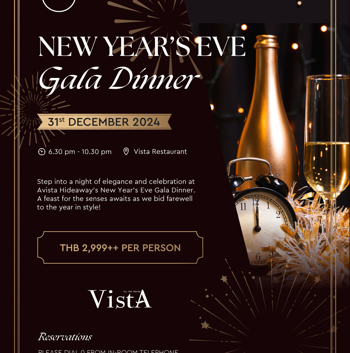 New Years Eve Dinner in Patong - MGallery Avista Hideaway